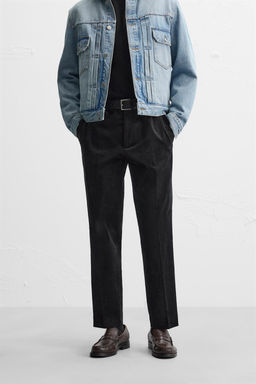 SLIM FIT CORDUROY TROUSERS