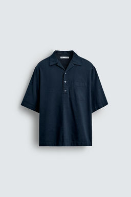 COTTON/LINEN POLO SHIRT