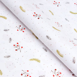 Цена за 10 шт. Бумага упаковочная новогодняя Красные шарики, глянец, двусторонняя, 80 г/м? , 70?100 см - UPAK LAND фото 4