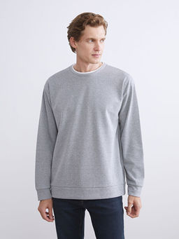 Bisiklet Yaka Erkek Sweatshirt