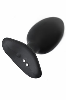 Анальная втулка LOVENSE Hush 2 (M), силикон, черная, 13,5 см, 4,4 см