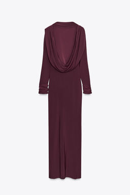 DRAPED OPEN-BACK DRESS - Zara фото 7