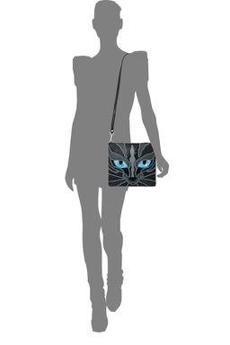 Сумка с аппликацией ДС-310-199 черный - Protege фото 4