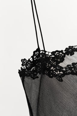 EMBROIDERED GEORGETTE TOP - Zara фото 7