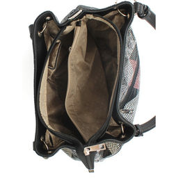 Сумка женская натуральная кожа ADEL-319 (отделка ИСК/КОЖА), 1 отд, плечевой ремень, мозаика 259136 - Adelia фото 3