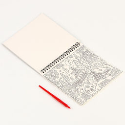 Блокнот гравюра-раскраска Эстетика Нового года, 19 х 19см - Школа талантов фото 10