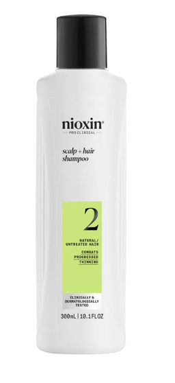 Шампунь Система 2 для натуральных истонченных волос, 300 мл Nioxin