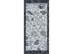 Полотенце махровое 6с102.411ж1 Атрибуты бани(антрацит) 67х150см