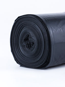 Мешки для мусора в рулоне 300 л,черные, ПВД,  толщина 80 мкм, 10 штук