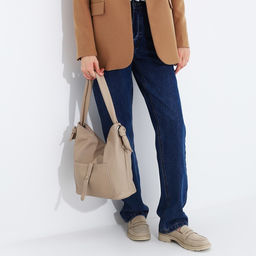 Сумка-тоут на молнии, 2 наружных кармана, цвет бежевый - Simaland фото 8