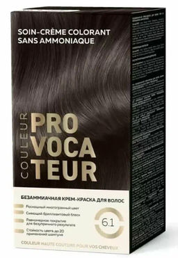 PROVOCATEUR COULEUR Краска безаммиачная д/волос 6.1 моккачино 40/80/15мл