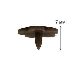 Кнопка Micron POM-12 FL/500 Кнопки пластиковые пластик d 12 мм 500 шт. № 015 коричневый