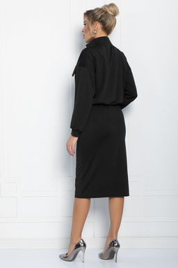 Платье Сибирский ритм (черное) П11621 - Lt collection фото 2