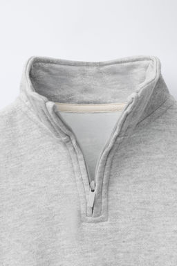 SUDADERA CUELLO SUBIDO ETIQUETA / Gris vigor? - Zara фото 3