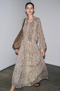ZW COLLECTION METALLIC THREAD DRESS - Zara фото 4