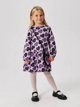 ACOOLA / Набор детский для девочек ((1)платье и (2)сумка) Oriel фиолетовый принт