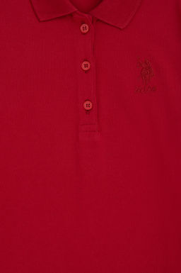 K_z _ocuk K_rm_z_ Polo Yaka Basic Sweatshirt Sepette S_rpriz _ndirim - U.s. polo assn фото 5