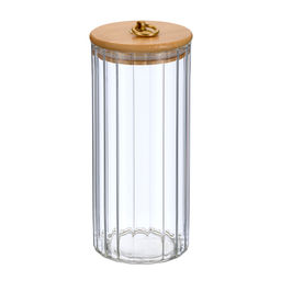 Банка 1100 мл стеклянная с бамбуковой крышкой,Linea TORRE арт. 93-HO-TO-01-1100 - Полимербыт фото 2