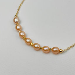 Колье на цепочке с Жемчугом 43 см +