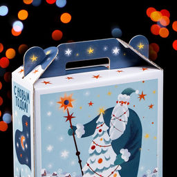 Цена за 5 шт. Подарочная коробка Фантазия в зеленом 16,8 х 7 х 25 см - Simaland фото 5