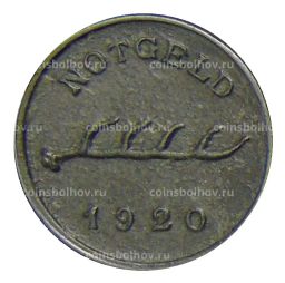 1 пфенниг 1920 года Германия  Нотгельд  Мергентхайм