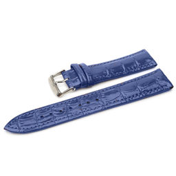 Ремешок для часов натуральная кожа голубой C11-12blue
