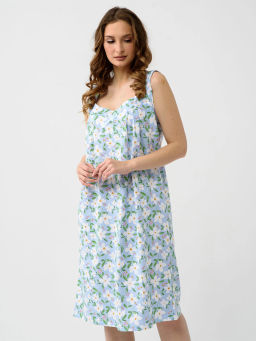 Сорочка 100% Хлопок Полянка (бретель) - Оптима фото 3