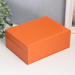 Шкатулка кожзам для украшений Бледно-розовая матовая 9х23х17 см - Simaland фото 10