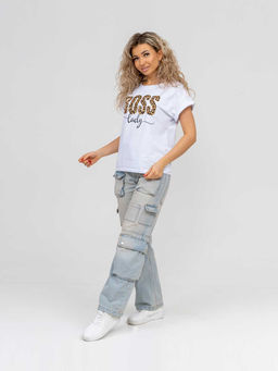 Футболка женская, цвет белый