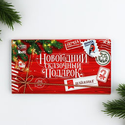 Подарочный набор новогодний, стикеры, планер и ручка «Новогодний сказочный подарок»