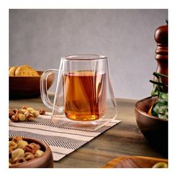 Кружка стеклянная Walmer Spirit с двойными стенками, 0.3 л, цвет прозрачный  фото 8
