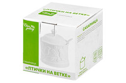 Сахарница 270 мл 9*9*10 см Птички на ветке + ложка - Elan gallery фото 10