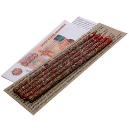 Свеча воск Травы ОТКРЫТИЕ ДЕНЕЖНОГО ПОТОКА Амарант, Пион, Мята уп 5шт 16см