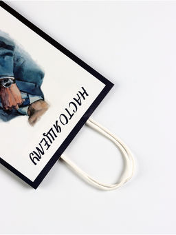 Цена за 3 шт. Пакет подарочный крафт Настоящему джентльмену, 18?8?25 см