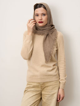 Косынка из кашемира 16-24-215-0C капучино