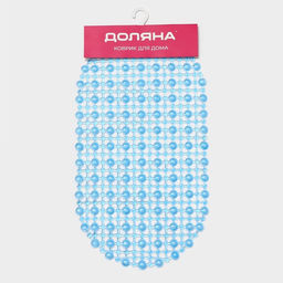 Коврик противоскользящий в ванну на присосках Доляна «Капли воды», 36×65 см, МИКС