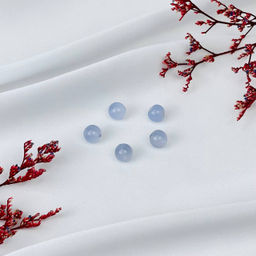 Бусины для украшений из Голубого агата (5 шт)