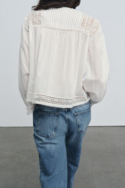 ZW COLLECTION EMBROIDERED SHIRT - Zara фото 3