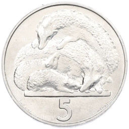 Монета 5 лир 1975 года Сан-Марино