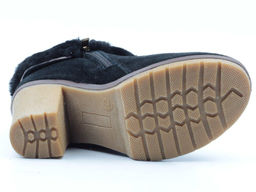 F01 BLACK Ботильоны женские (натуральная замша, байка) - Фабричный китай фото 11