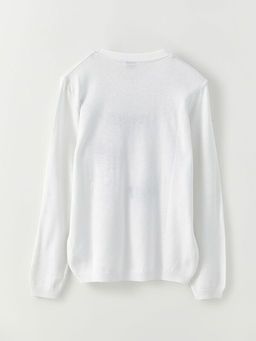 Bisiklet Yaka Nak??l? Uzun Kollu K?z ?ocuk Triko Kazak - Waikiki фото 2