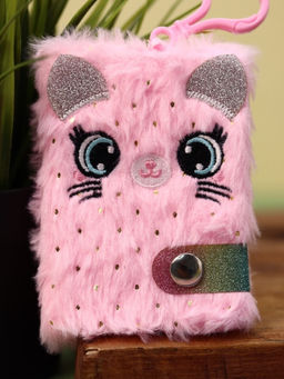 Блокнот плюшевый Cat, gently pink - I likegift фото 2