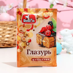 Цена за 3 шт. Глазурь Preston вкус шоколада, 50 г