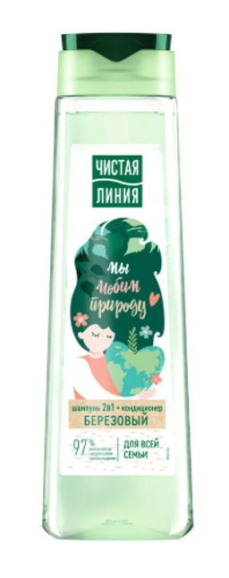 ЧИСТ.ЛИНИЯ д/волос шампунь 400мл Березовый д/всей семьи