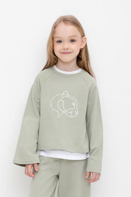 К 302488/шалфей джемпер для дев