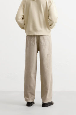 FADED CANVAS TROUSERS - LIMITED EDITION - Zara фото 3