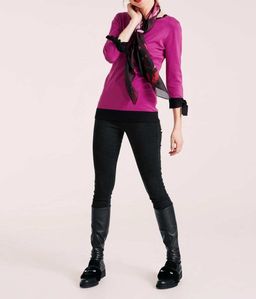 Пуловер, розово-черный - Heine фото 8