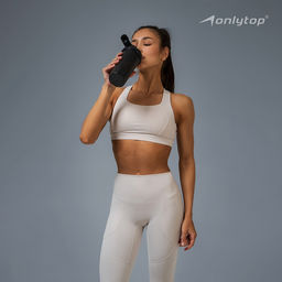 Легинсы женские спортивные ONLYTOP Comfort, размер 46 (L), серые