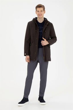 Мужское пальто цвета хаки Неожиданная скидка в корзине - U.s. polo assn фото 4