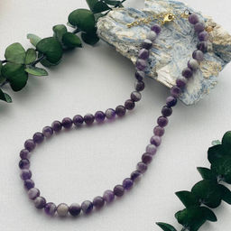 Бусы из кварцевого Аметиста 50 см +